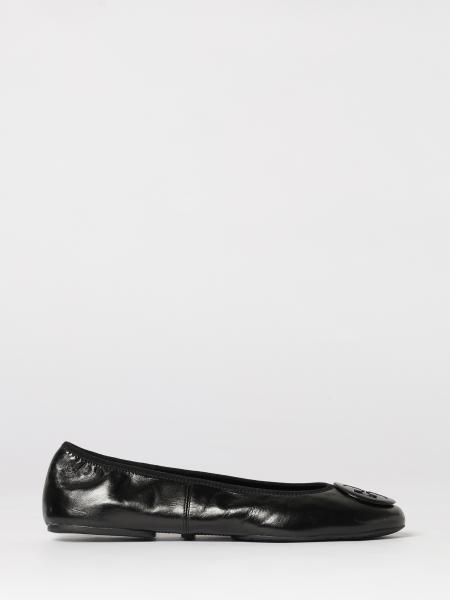 Tory Burch Reva Leather Travel Ballerinas