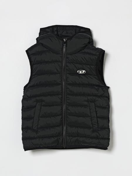 Padded Down Vest with Hood Diesel