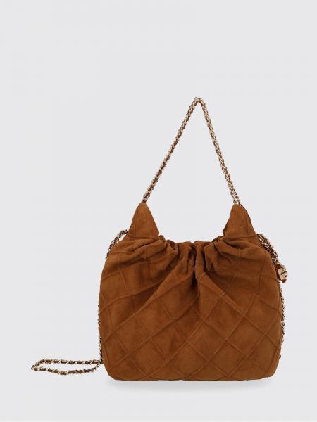 Мини-сумка-хобо Fleming Matelassé из замши Tory Burch
