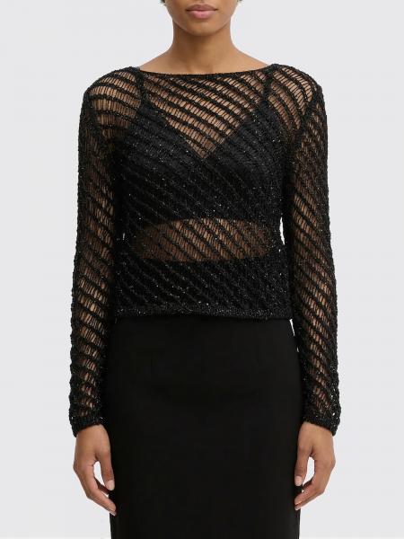 Pinko スパンコール付きナイロンメッシュトップ