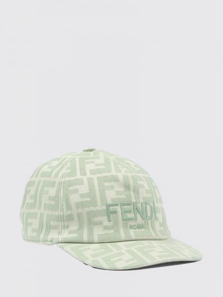 FF Cotton Twill Hat with Jacquard Monogram Fendi