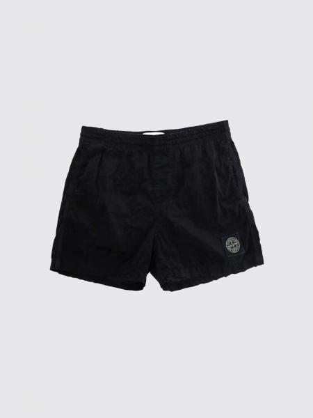 Technical Fabric Shorts Stone Island Junior