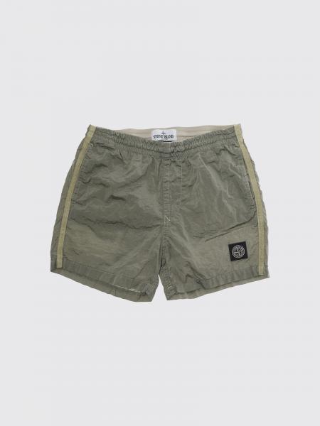 Шорты из технической ткани Stone Island Junior