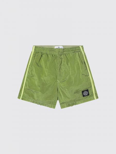 Technical Fabric Shorts Stone Island Junior