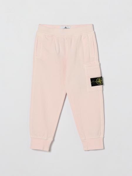 Pantalones de jogging de algodón Stone Island Junior