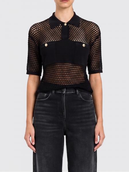 Polo Actitude Twinset en viscose à maille