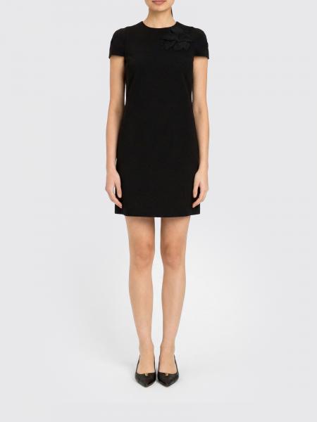 Twinset Viscose Sheath Dress with Embroidery