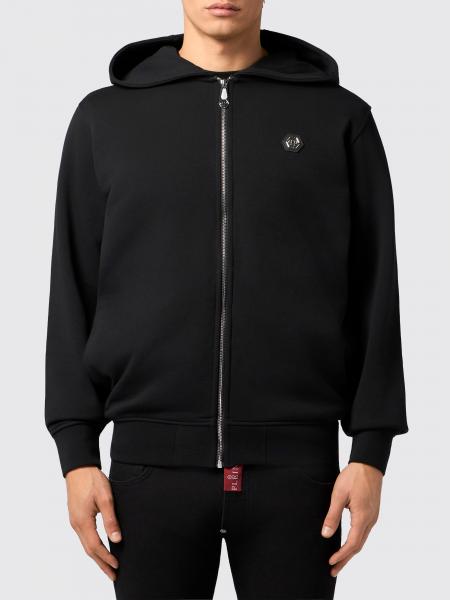 Philipp Plein コットンジップアップフーディー