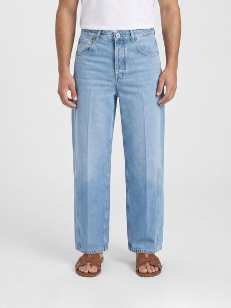 Cotton Denim Wide-Leg Jeans Jacquemus