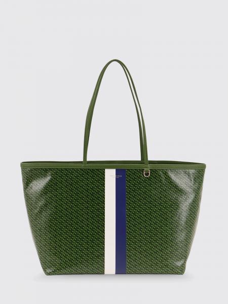 Racer Tote Bag Tory Burch in Coated Cotton with All Over Monogram