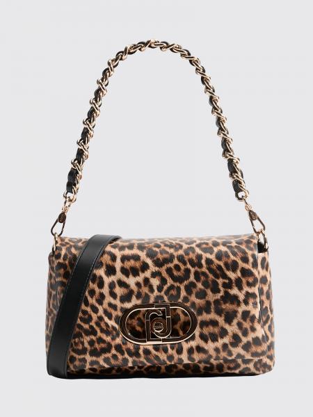Animal Print Faux Leather Lapuffy M Bag Liu Jo