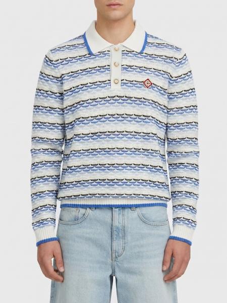 Striped Cotton Polo Shirt Casablanca