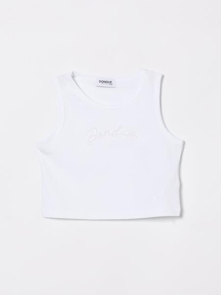 Canotta in cotone con logo Dondup Kids