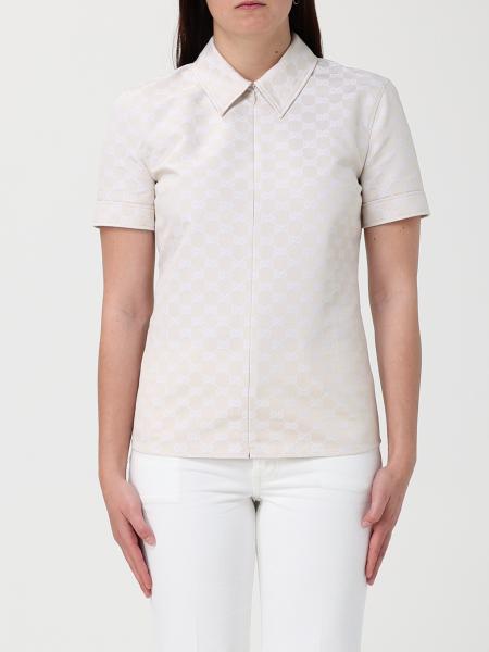 Gabardine Shirt with Monogram Motif Gucci