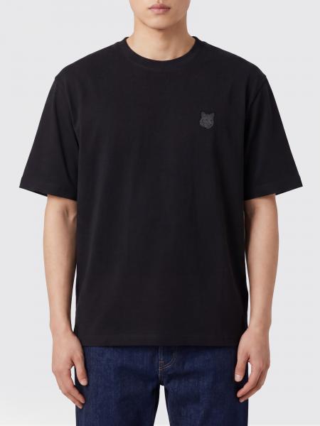 Cotton T-Shirt with Logo Maison Kitsuné