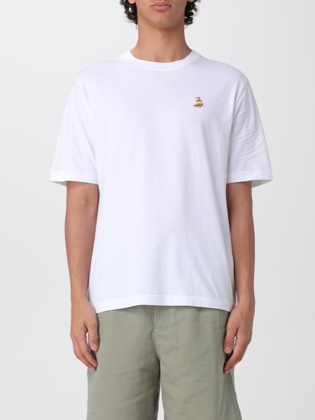 Organic Cotton T-Shirt with Logo Maison Kitsuné