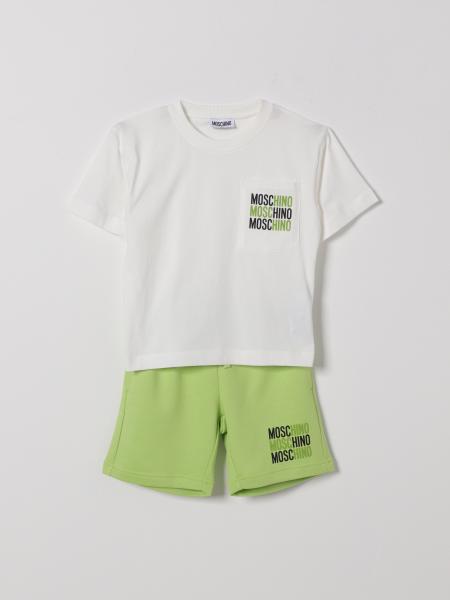 Conjunto coordinado de algodón con logo Moschino