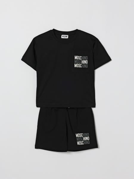 Conjunto coordinado de algodón con logo Moschino