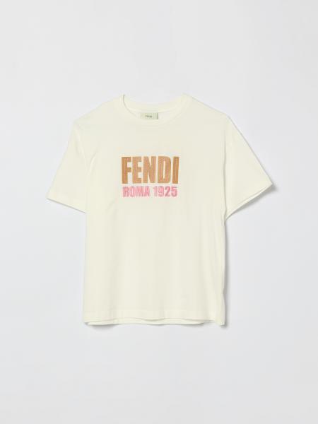 Fendi Roma 1925 Logo Cotton T-shirt