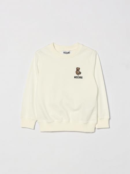 Felpa a girocollo in cotone Teddy Moschino