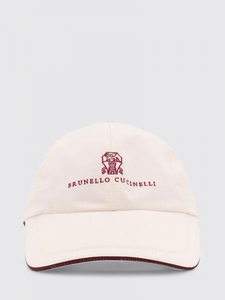 Nylon Hat with Embroidered Logo Brunello Cucinelli