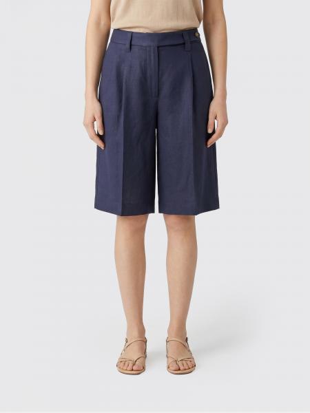 Linen Blend Tailored Shorts Brunello Cucinelli