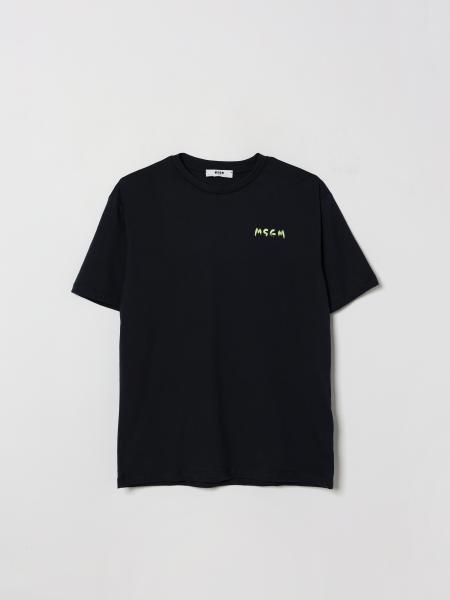 Cotton T-Shirt with Logo MSGM Kids