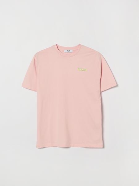 Cotton T-Shirt with Logo MSGM Kids