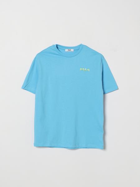 Cotton T-Shirt with Logo MSGM Kids