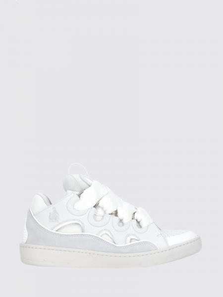 Curb Suede And Mesh Sneakers Lanvin