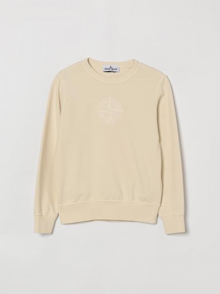 Jersey Stone Island Junior de algodón con logo bordado