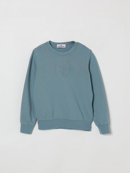 Jersey Stone Island Junior de algodón con logo bordado