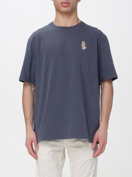 Cotton T-shirt with Logo Maison Kitsuné