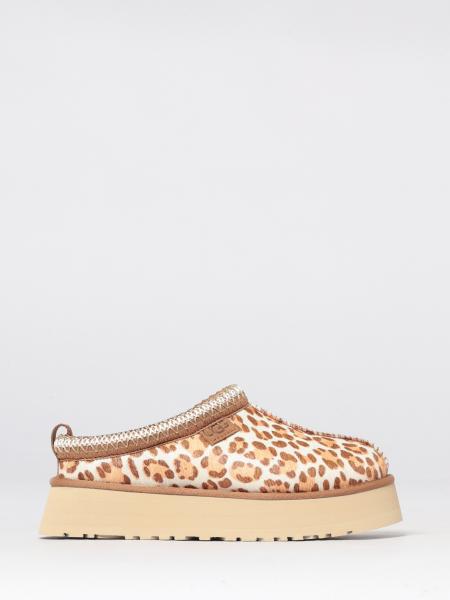 Tazz Plains Animal Print Calf Hair Sabots UGG