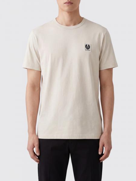T-shirt in cotone con logo Belstaff