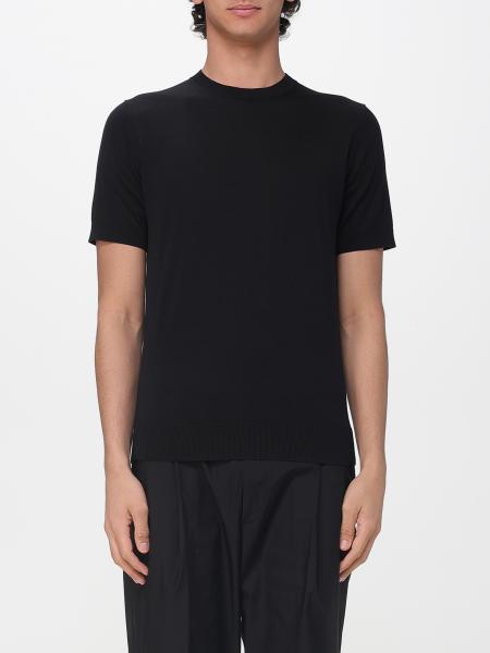 Pull basique Paolo Pecora en mélange soie et coton