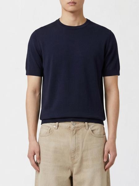 Pull basique Paolo Pecora en mélange soie et coton