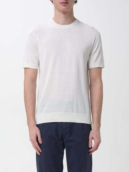 Pull basique Paolo Pecora en mélange soie et coton