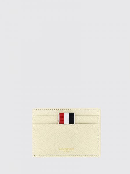 Hector Grained Leather Card Holder Thom Browne