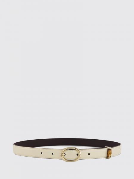 Gucci Leather Belt with Oval Buckle