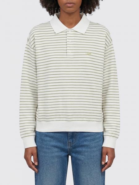 Striped Cotton Polo Shirt Dunst