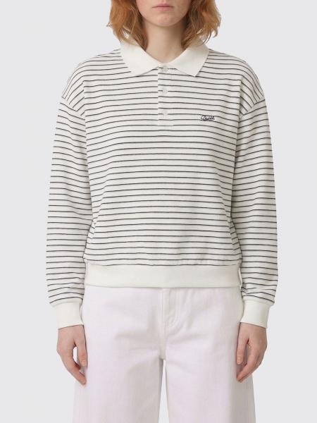 Striped Cotton Polo Shirt Dunst