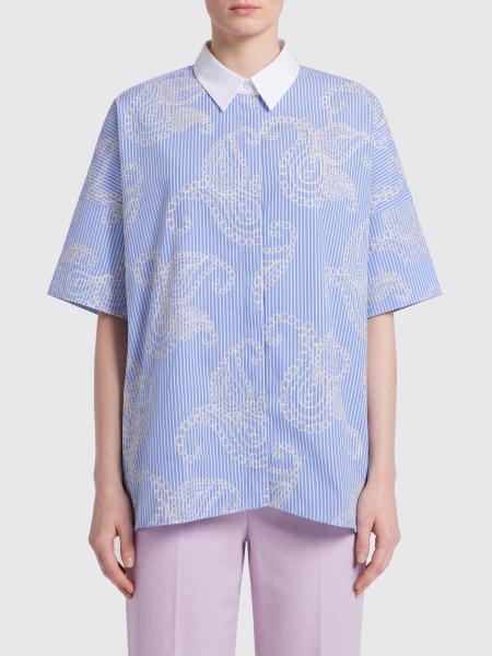 Fay Casual Cotton Shirt with Paisley Print
