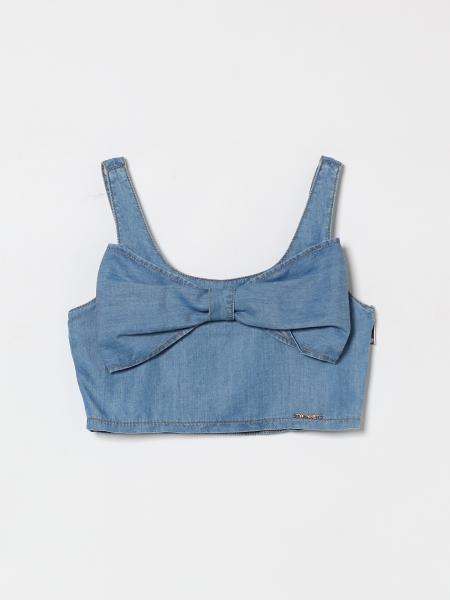 Top cropped de algodón Twinset