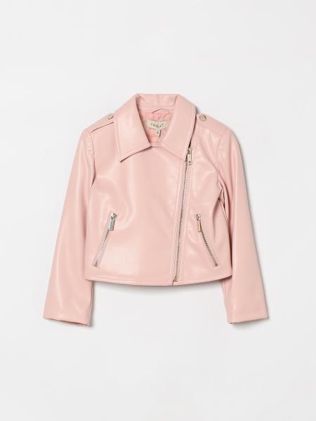 Synthetic Leather Biker Jacket Twinset