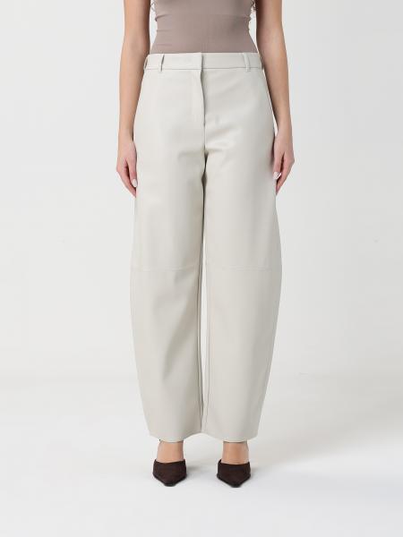 Wide Leg Trousers in Faux Leather Max Mara