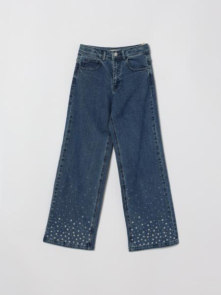 Michael Kors Distressed Denim Straight Jeans