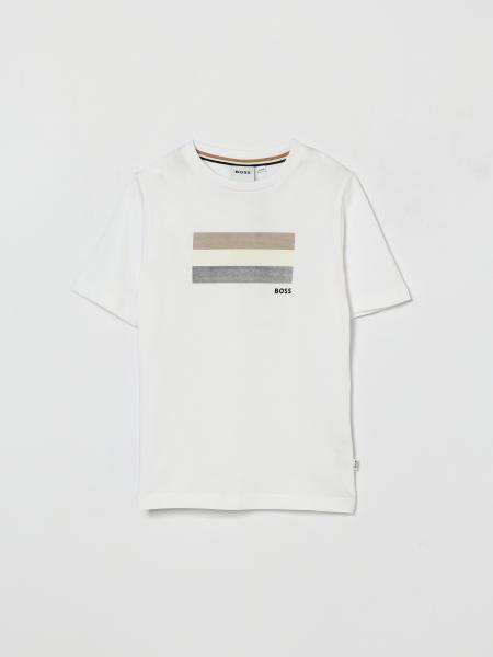 Boss Cotton T-Shirt with Stripes