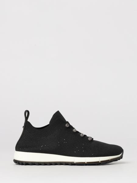 Veles Jimmy Choo Stretch Jersey Sneakers with Embroidered Sequins
