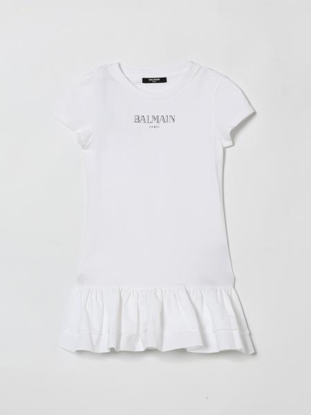 Balmain Stretch Cotton Mini Dress
